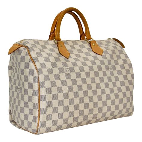 louis vuitton speedy 35 damier azur vip|speedy 30 damier with strap.